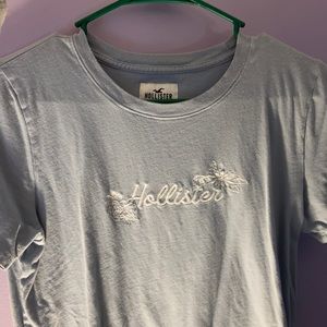 Blue medium sized Hollister shortsleeve top.